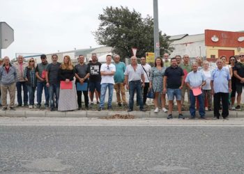 Protesta a pie de carretera / FOTO: cedida