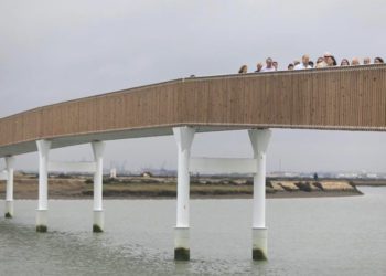 Casi 200 metros de nuevo puente sobre el caño de Sancti Petri / FOTO: Ayto.