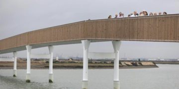 Casi 200 metros de nuevo puente sobre el caño de Sancti Petri / FOTO: Ayto.