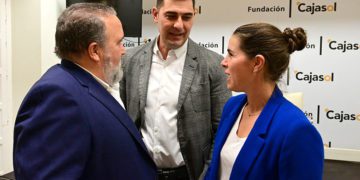 Garrido López, Antonio Caro y Marta Barra, tres de los personajes navideños / FOTO: Eulogio García