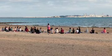 Una de las actividades estivales en la playa / FOTO: Ayto.