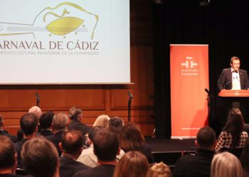 Un momento de la intervención de bienvenida del alcalde / FOTO: Ayto.