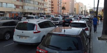 La avenida colapsada en un día de fútbol / FOTO: DBC