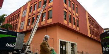 Pasados trabajos de desalojo del edificio / FOTO: Eulogio García