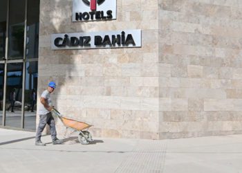 Trabajando en el hotel de Tiempo Libre / FOTO: Eulogio García