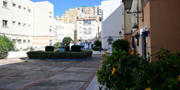 Uno de los patios del entorno a reurbanizar / FOTO: Eulogio García
