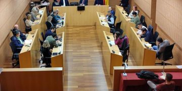 Un momento del pleno con ausencias en la oposición / FOTO: IU