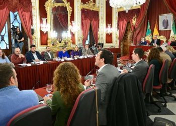 Un momento del pleno mensual / FOTO: Eulogio García