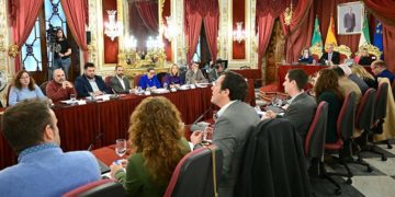 Un momento del pleno mensual / FOTO: Eulogio García