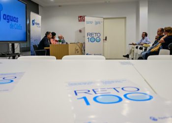 Presentando la campaña en la sede de la empresa / FOTO: Eulogio García