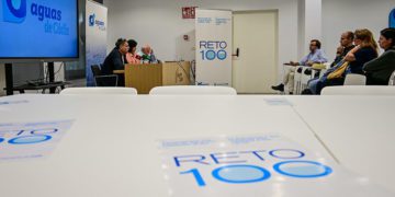 Presentando la campaña en la sede de la empresa / FOTO: Eulogio García