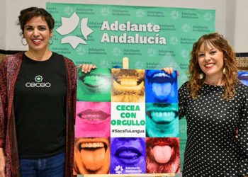 Rodríguez ha presentado la campaña junto a la diputada provincial y concejala en Cádiz Lorena Garrón / FOTO: Eulogio García