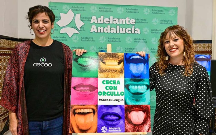 Rodríguez ha presentado la campaña junto a la diputada provincial y concejala en Cádiz Lorena Garrón / FOTO: Eulogio García
