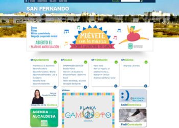 Detalle de la web municipal hoy día