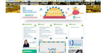 Detalle de la web municipal hoy día
