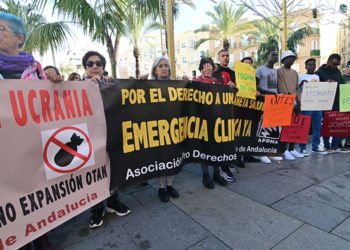 Detalle de la concentración en San Juan de Dios / FOTO: Eulogio García