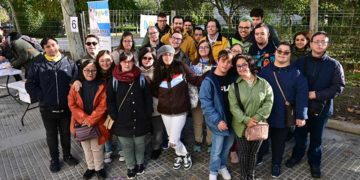 Reunidos en el stand de Down Cádiz / FOTO: Eulogio García
