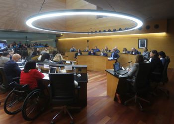 Un momento del pleno con representantes de la plantilla en el público / FOTO: Ayto.