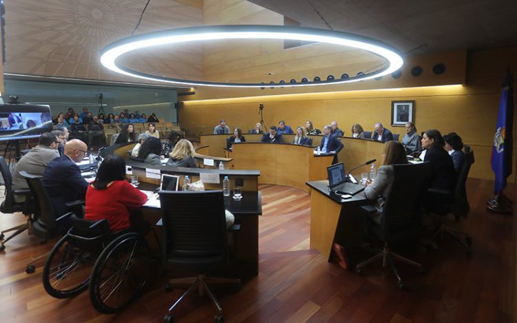 Un momento del pleno con representantes de la plantilla en el público / FOTO: Ayto.