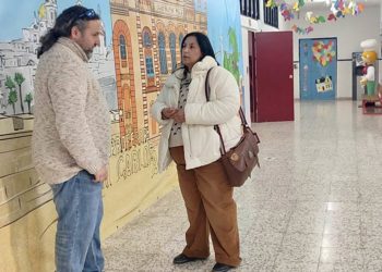 Visita al CEIP Profesor Juan Carlos Aragón / FOTO: Ayto.