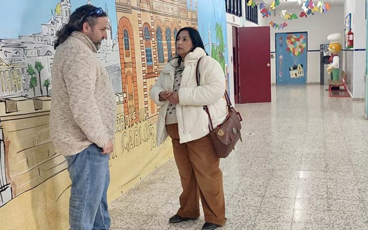 Visita al CEIP Profesor Juan Carlos Aragón / FOTO: Ayto.