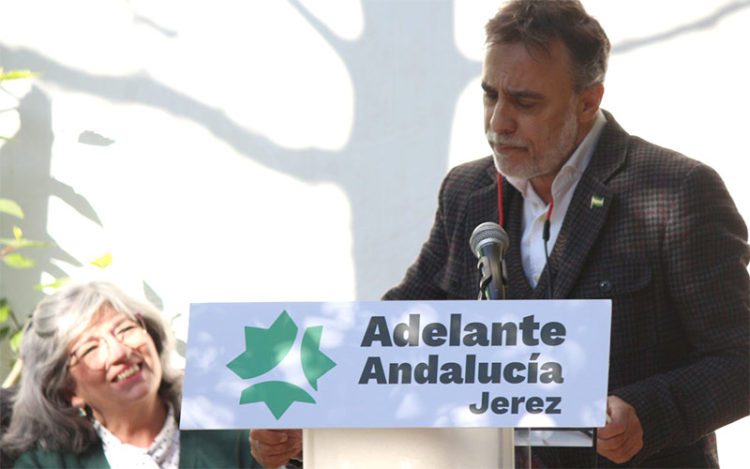 Fernández en su presentación pública / FOTO: Adelante Andalucía