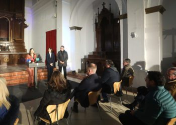 Anunciando la operación en la que fuera capilla del convento / FOTO: Ayto.