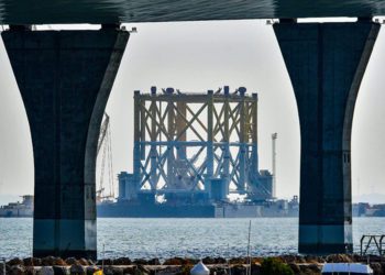 Una de las estructuras construidas en Puerto Real meses atrás / FOTO: Eulogio García