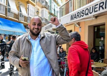 Belgrano en un pasado acto en la calle / FOTO: Eulogio García