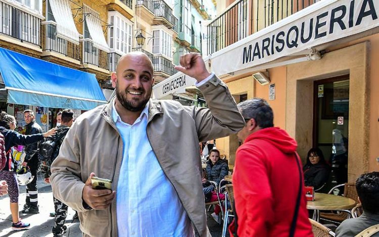 Belgrano en un pasado acto en la calle / FOTO: Eulogio García