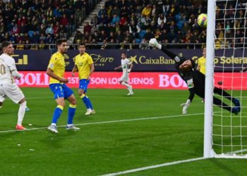 El gol de Brian Ocampo / FOTO: Eulogio García