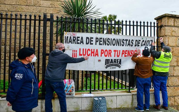 Una pasada protesta de la marea de pensionistas / FOTO: Eulogio García