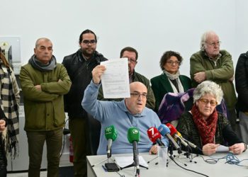 Rueda de prensa en la sede de Facua / FOTO: Eulogio García
