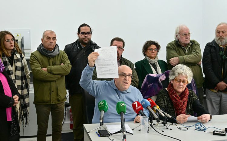 Rueda de prensa en la sede de Facua / FOTO: Eulogio García
