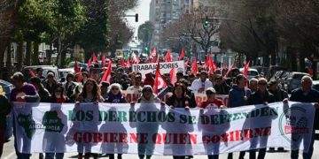Cabecera de la manifestación / FOTO: Eulogio García