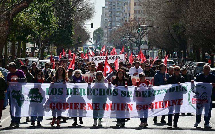 Cabecera de la manifestación / FOTO: Eulogio García