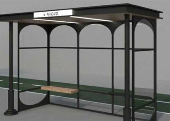 Recreación virtual del modelo de marquesina seleccionada / FOTO: Ayto.