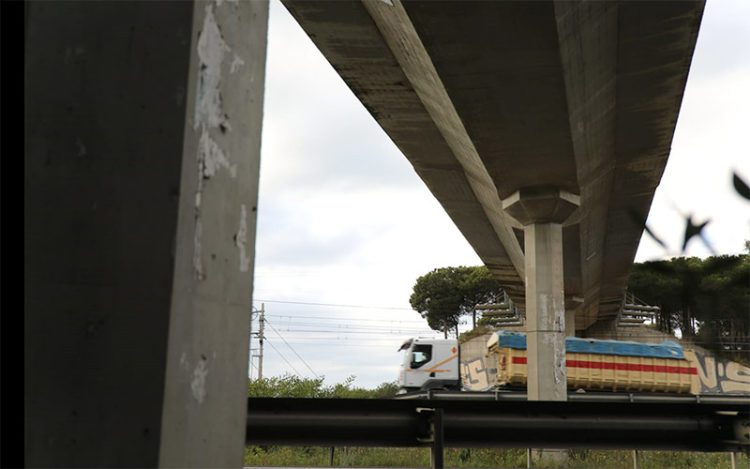 Detalle de las pilas del puente / FOTO: Ayto.