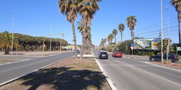 Punto de la avenida de Valdelagrana a reordenar / FOTO: Ayto.