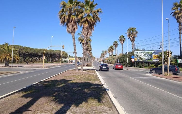 Punto de la avenida de Valdelagrana a reordenar / FOTO: Ayto.