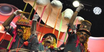 Actuación en el Falla de 'Los esclavos' / FOTO: DBC