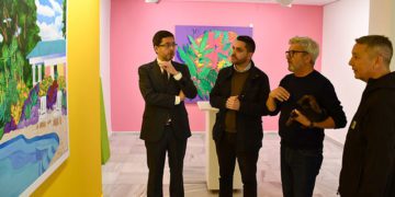 Un momento de la pasada inauguración de la muestra / FOTO: Diputación