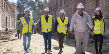 David de la Cruz, asesor del alcalde y aspirante a sucederlo, no faltó en la visita / FOTO: Ayto.