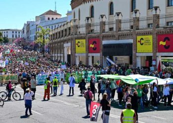 Pasando por la plaza de Sevilla / FOTO: Eulogio García