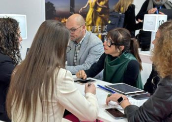 La edil de Turismo en una de sus reuniones en Berlín / FOTO: Ayto.