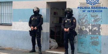 Durante uno de los registros / FOTO: Policía Nacional