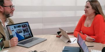 En una reciente reunión como concejala de Empleo / FOTO: Ayto.