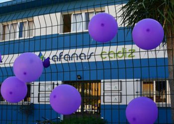 Sede de Afanas en la capital en un pasado 25-N / FOTO: Eulogio García