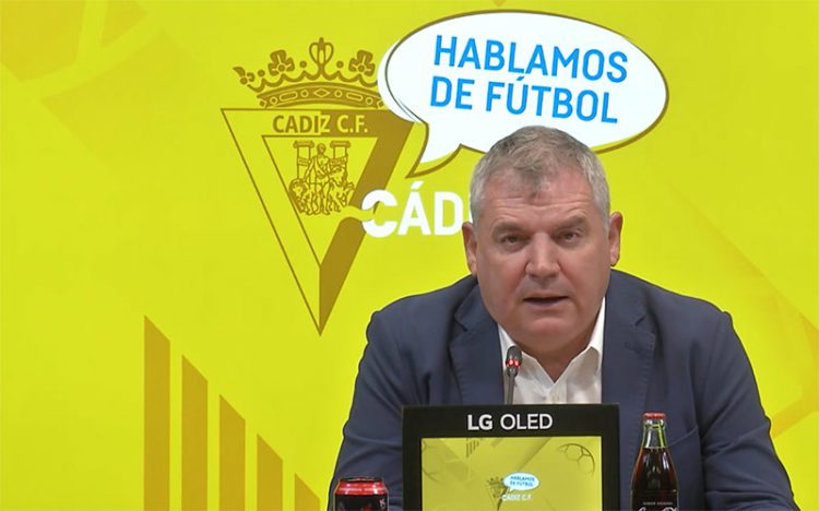 El presidente presenta la iniciativa desde los medios oficiales del club / FOTO: Cádiz CF