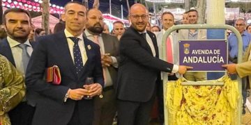 El alcalde y su concejal de Fiestas en la pasada feria / FOTO: Ayto.